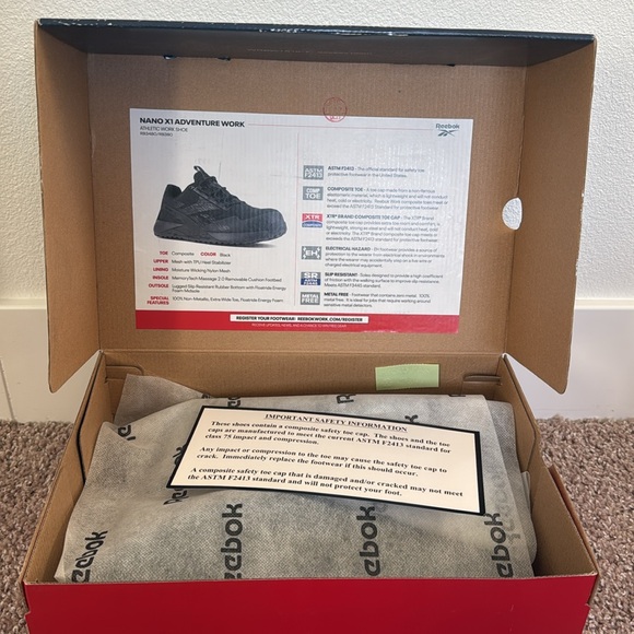 Reebok Nano X1 Adventure Work Sneakers - Black - Picture 8 of 11